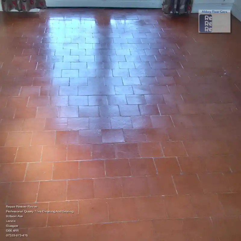 Quarry Tiles Restoration by Repair Restore Revive Tile Cleaning