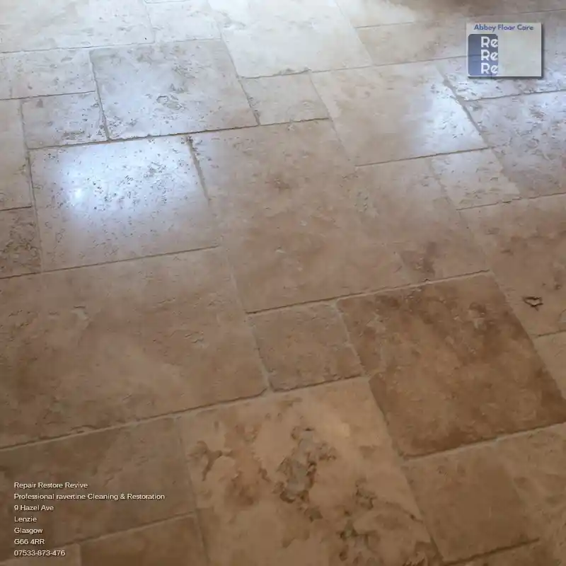 Cleaned And Sealed Travertine